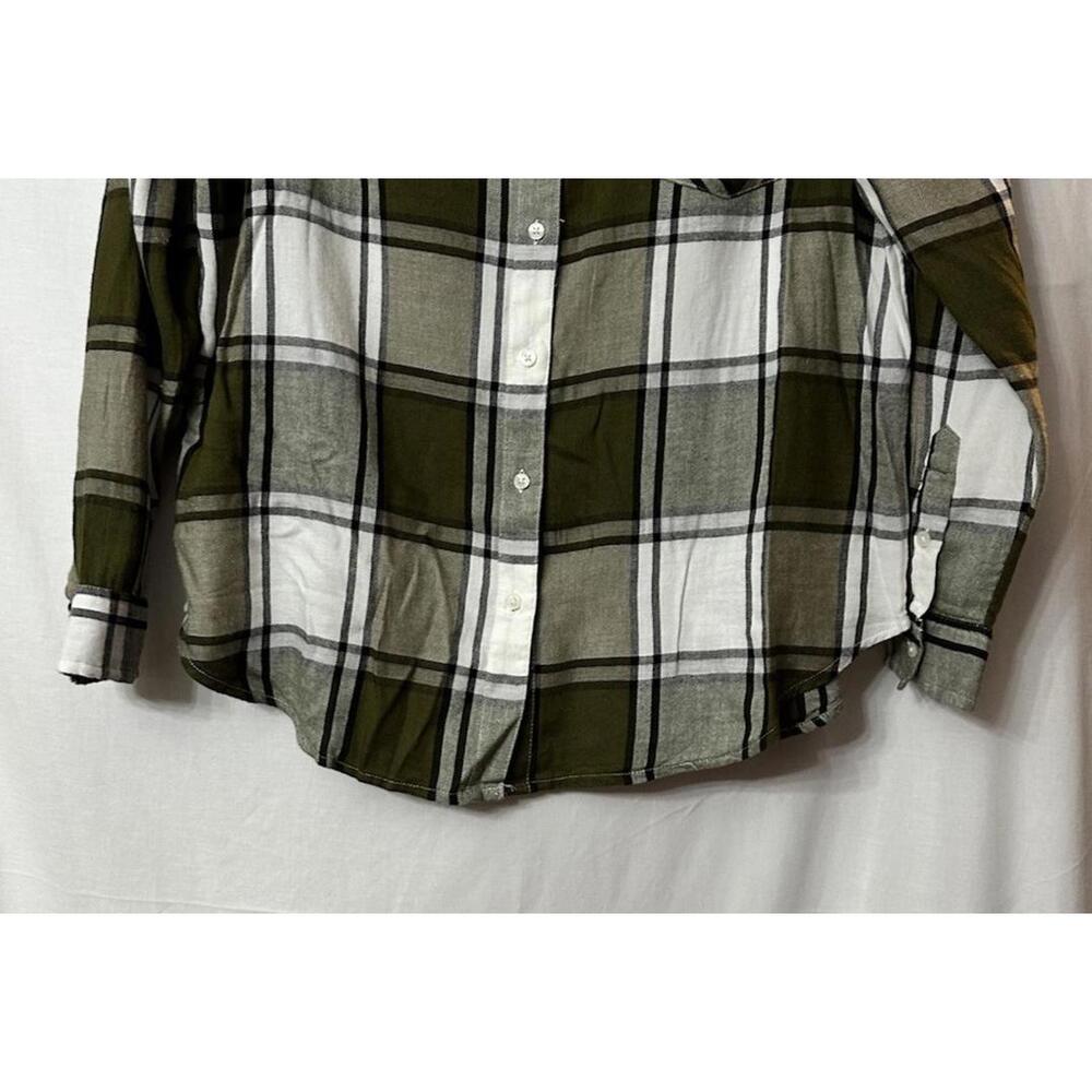 NWT Lucky Brand Womens Long Sleeve Button Plaid‎ Top Shirt Blouse Size Large - Picture 5 of 14